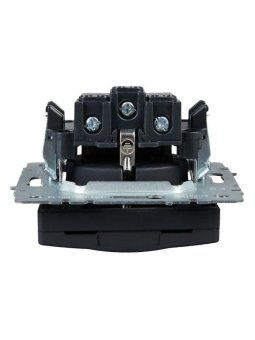 розетка brite рсбш10-3-брг 16а ip20 с заземл. защ. шторки с крышкой механизм графит iek br-r16-16-k53 от магазина Штепсель и батарейка. - фото_5