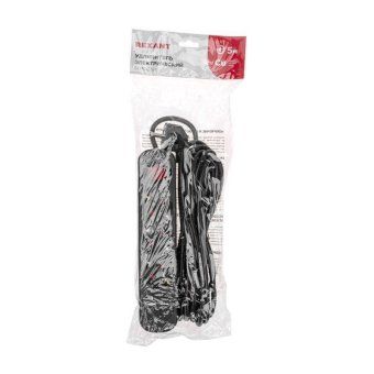 удлинитель 3х5м с заземл. standard 2хusb 3х1кв.мм с выкл. черн. rexant 13-4023 от магазина Штепсель и батарейка. - фото_6