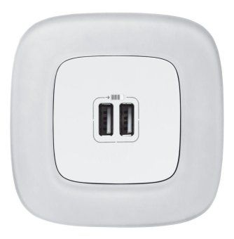 устройство зарядное valena allure с 2-мя usb-разъемами 240в/5в 1500ма с лиц. панелью бел. leg 754995 от магазина Штепсель и батарейка. - фото_3