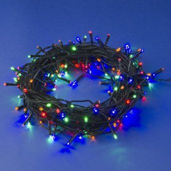 гирлянда led uld-s2000-200/dga multi ip20 20м 200 диодов разноцвет. свет провод зел. uniel ul-00007307 от магазина Штепсель и батарейка.