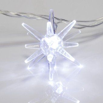 гирлянда светодиодная "снежинки" 2.8м 20led бел. 1вт ip20 neon-night 303-036 от магазина Штепсель и батарейка. - фото_6
