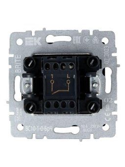 выключатель 1-кл. сп brite вс10-1-0-брч 10а механизм черн. iek br-v10-0-10-k02 от магазина Штепсель и батарейка. - фото_5
