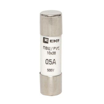 вставка плавкая цилиндрическая пвц 10х38 0.5а ekf pvc-10x38-0.5 от магазина Штепсель и батарейка. - фото_2