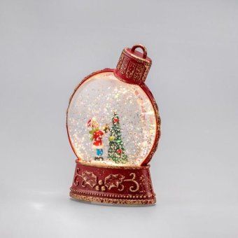 светильник декоративный (фигура) "елочный шар" с эффектом снегопада и подсветкой neon-night 501-160 от магазина Штепсель и батарейка. - фото_2
