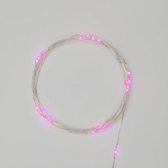 гирлянда светодиодная "роса" 2м 20led роз. 2вт 4.5в ip20 провод прозр. neon-night 303-007 от магазина Штепсель и батарейка.