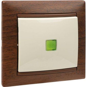 выключатель 1-кл. сп valena 10а ip31 250в с зел. индикацией механизм сл. кость leg 774310 от магазина Штепсель и батарейка. - фото_5