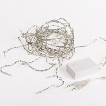 гирлянда светодиодная "айсикл" (бахрома) 1.8х0.5м 48led син. 4.1вт 230в ip20 провод прозр. neon-night 255-013 от магазина Штепсель и батарейка. - фото_3