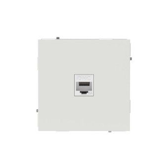 розетка компьютерная 1-м kant rj45 кат.6a без шторки бел. песок dkc 7010673 от магазина Штепсель и батарейка.