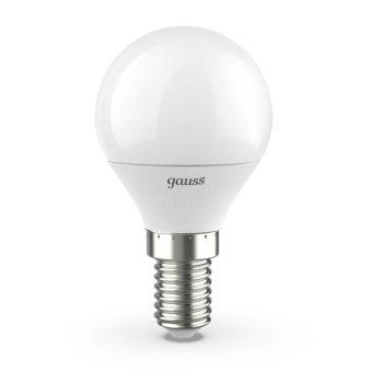 лампа светодиодная black 6.5вт p45 шар 4100к нейтр. бел. e14 550лм gauss 105101207 от магазина Штепсель и батарейка. - фото_2