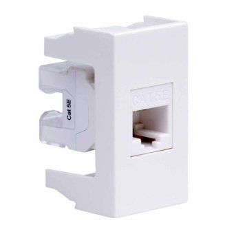 розетка компьютерная 1-м 1мод. viva rj45 кат.5e бел. dkc 45038 от магазина Штепсель и батарейка. - фото_2