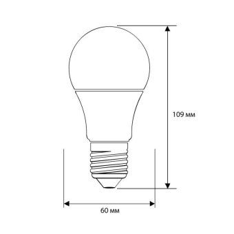 лампа светодиодная led-a60-10w-e27-6500k 10вт грушевидная 6500к холод. бел. e27 180-240в лон ergolux 12879 от магазина Штепсель и батарейка. - фото_3