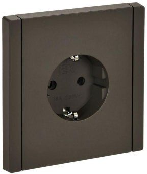 розетка сп forte&piano fp315 16а с заземл. защ. шторки винт. крепл. сер. iek fp-r14-16-k03 от магазина Штепсель и батарейка. - фото_3