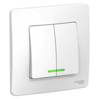 выключатель 2-кл. сп blanca 10а ip20 (сх. 5) 250в с подсветкой бел. se blnvs010511 от магазина Штепсель и батарейка. - фото_4