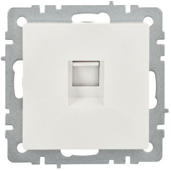 розетка компьютерная brite rj45 кат.5e рк10-брб механизм бел. iek br-k10-1-k01-pro от магазина Штепсель и батарейка. - фото_2