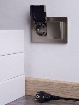 розетка 2-м сп brite рсбш12-3-44-брш 16а в сборе ip44 с крышкой шампань iek br-r26-16-44-k37-f от магазина Штепсель и батарейка. - фото_8