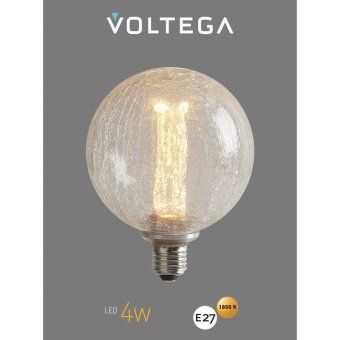 лампа светодиодная loft led g125fc1978 4вт 1800к e27 voltega 8568 от магазина Штепсель и батарейка. - фото_6