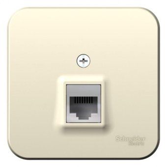 розетка компьютерная 1-м оп blanca rj45 кат.5e с изолир. пластиной молочн. se blnia045002 от магазина Штепсель и батарейка. - фото_3