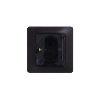 розетка 1-м сп glossa 16а ip44 с заземл. защ. шторки с крышкой в сборе алюм. se gsl000348 от магазина Штепсель и батарейка. - фото_5