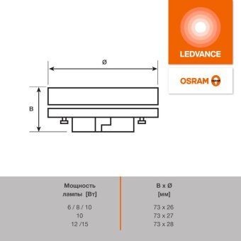 лампа светодиодная led g4 value lvgx53150 15w/940 cri95 15вт 4000к 1500лм таблетка матов. gx53 170-250в osram 4610590510214 от магазина Штепсель и батарейка. - фото_5