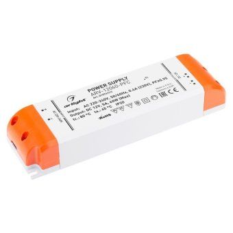 блок питания arv-12060-pfc 12в 5а 60вт ip20 пластик arlight 015761(1) от магазина Штепсель и батарейка.