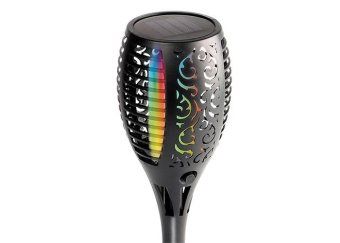 светильник светодиодный slr-s11-rgb садовый эффект факела 33led 58см ip44 (3 варианта установки) солнечная батарея фаzа 5040823 от магазина Штепсель и батарейка.
