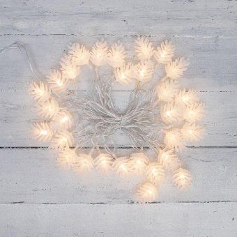 гирлянда светодиодная "шишки" 5м 30led тепл. бел. 1.8вт ip20 с контроллером 8 режимов провод пвх прозр. neon-night 303-069 от магазина Штепсель и батарейка. - фото_8