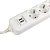 удлинитель 4х2м 16а ip20 эксперт 3.5квт 2хusb 2.1а пвс 3х1 proxima ekf uba16-2usb-4-02i от магазина Штепсель и батарейка.