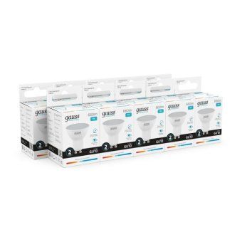 лампа светодиодная elementary 9вт mr16 софит 4100к нейтр. бел. gu10 660лм gauss 13629 от магазина Штепсель и батарейка. - фото_7