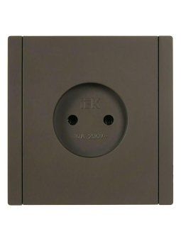 розетка 1-м сп forte&piano fp318 10а без заземл. без защ. шторок винт. крепл. сер. iek fp-r10-10-k03 от магазина Штепсель и батарейка. - фото_2