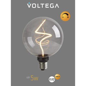 лампа светодиодная филаментная loft 271 g125 5вт 1800к e27 dim voltega 8559 от магазина Штепсель и батарейка. - фото_6