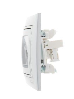 розетка компьютерная + телефонная 2-м сп mira rj45 + rj11 сер. метал. lezard 701-1010-143 от магазина Штепсель и батарейка. - фото_3