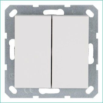переключатель перекрестный 1-кл. 10а ip20 механизм бел. глянцевый jasmart g3013w от магазина Штепсель и батарейка.