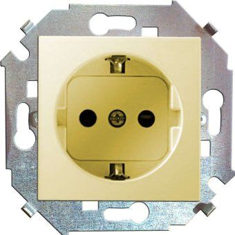 розетка 1-м сп simon 15 16а ip20 250в с заземл. винтов. клеммы механизм сл. кость simon 1591432-031 от магазина Штепсель и батарейка.