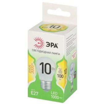 лампа светодиодная green line p45-10w-830-e27 gl 10вт шар 3000к свет тепл. e27 эра б0066977 от магазина Штепсель и батарейка. - фото_2
