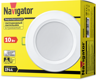 светильник светодиодный 94 836 ndl-p1-10w-840-wh-led 10вт 4000к ip44 750лм 176-264в (аналог r80 100вт) navigator 94836 от магазина Штепсель и батарейка. - фото_3