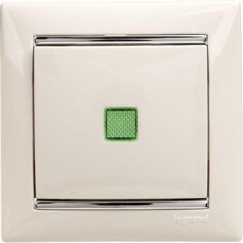 выключатель 1-кл. сп valena 10а ip31 250в с зел. индикацией механизм бел. leg 774410 от магазина Штепсель и батарейка. - фото_2