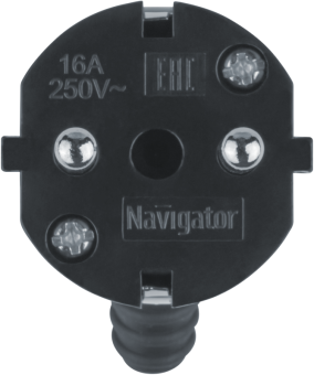 вилка угловая 61 361 nca-pl03-16a-e-wh с заземл. бел. navigator 61361 от магазина Штепсель и батарейка. - фото_2