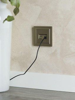 розетка компьютерная двойн. сп rj45 кат.5e brite рк10-2-брш механизм шампань iek br-k20-1-k37 от магазина Штепсель и батарейка. - фото_3