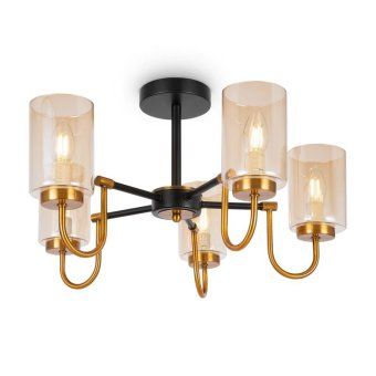 светильник jewel 40вт e14х5 ip20 потолочн. freya fr5321cl-05bz от магазина Штепсель и батарейка. - фото_4