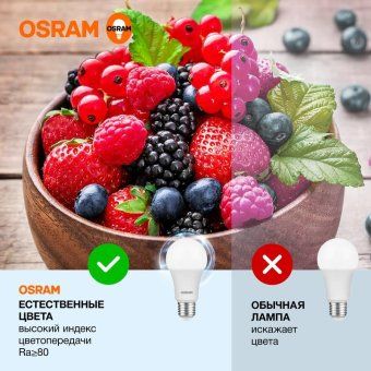 лампа светодиодная led value lvcla75 10sw/865 10вт грушевидная матовая e27 230в 10х1 ru osram 4058075578913 от магазина Штепсель и батарейка. - фото_4