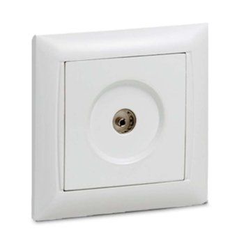 розетка телевизионная tv сп valenzo 6027 16а ip20 бел. asd / in home 4690612006413 от магазина Штепсель и батарейка.