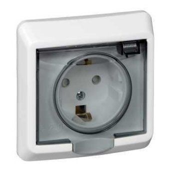 розетка 1-м сп этюд 16а ip44 250в с заземл. защ. шторки бел. se pc16-044b от магазина Штепсель и батарейка. - фото_4