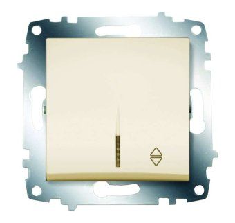 переключатель 1-кл. сп cosmo 10а ip20 (сх. 6) с подсветкой механизм крем. abb 619-010300-210 от магазина Штепсель и батарейка.