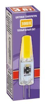 лампа светодиодная pled-g4 cob 3вт капсульная 3000к тепл. бел. g4 240лм 220в jazzway 2857446 от магазина Штепсель и батарейка. - фото_2