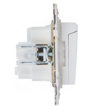 розетка 1-м skandy 16а ip44 с заземл. защ. шторки с крышкой sk-r11w арктич. бел. iek sk-r16-16-44-k01 от магазина Штепсель и батарейка.