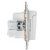 розетка 1-м skandy 16а ip44 с заземл. защ. шторки с крышкой sk-r11w арктич. бел. iek sk-r16-16-44-k01 от магазина Штепсель и батарейка.