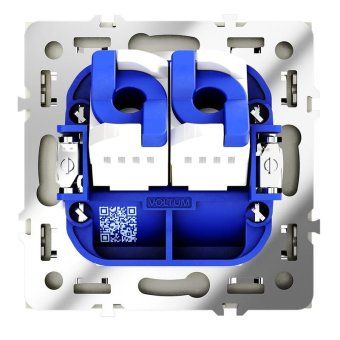 розетка компьютерная 2-м сп s70 rj45 + rj45 кат.6 механизм шелк voltum vls060204 от магазина Штепсель и батарейка. - фото_5