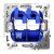 розетка компьютерная 2-м сп s70 rj45 + rj45 кат.6 механизм шелк voltum vls060204 от магазина Штепсель и батарейка. - фото_5