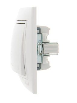 переключатель проходной 1-кл. сп mira 10а ip20 с бел.вставкой бел. lezard 701-0202-105 от магазина Штепсель и батарейка. - фото_3