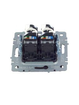 розетка компьютерная двойн. сп rj45 кат.5e brite рк10-2-брч механизм черн. iek br-k20-1-k02 от магазина Штепсель и батарейка. - фото_4